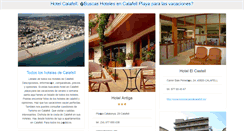 Desktop Screenshot of hotelcalafell.com
