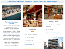 Tablet Screenshot of hotelcalafell.com